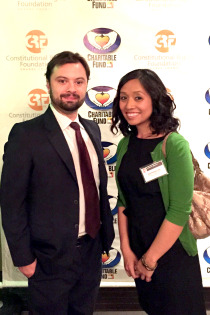 Two attorneys at CRF event