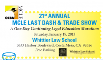Last dash MCLE program flyer