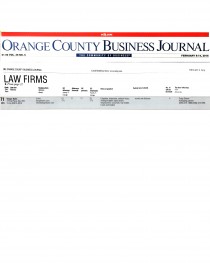 OCBJ list of law firms clipping
