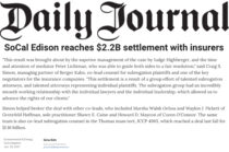 news clipping of 2.2B settlement