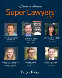 Berger Kahn Attorneys Recognized in 2026 Southern California Super Lawyers